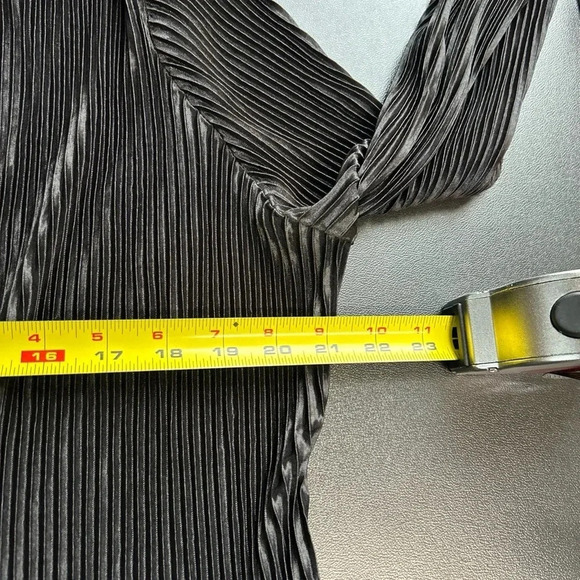 Zeagoo Women’s XL Accordion Pleat Sheer Blouse Whimsigoth Witchy Gothcore￼‎ - Picture 8 of 14